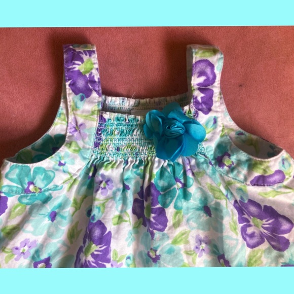Floral dress with ruffles by Little Me 12m - Picture 2 of 5